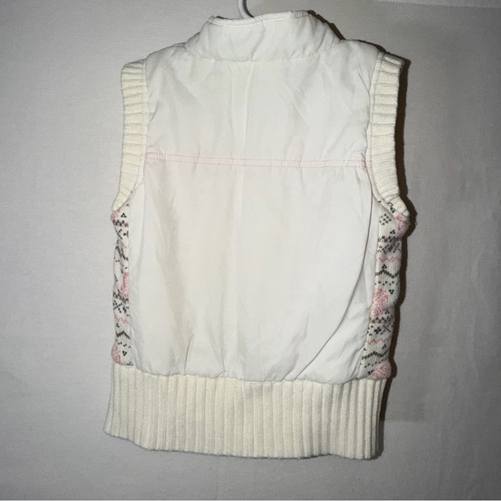 Girls Roxy Off-White Quilted Vest - Picture 4 of 10